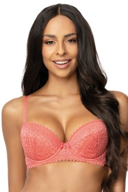 Mat 3633/11 Maddie Biustonosz push-up, koral