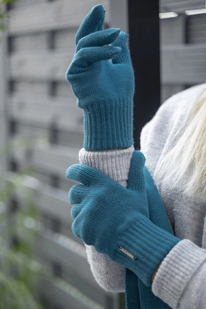 Vivisence 7204 Rękawiczki dzianinowe, turkus