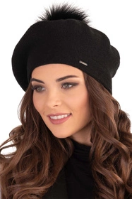 Vivisence 7035 Nakrycie głowy beret, czarny