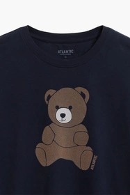 Atlantic NMP-377 Nocna piżama, niebieski/zielony