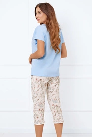 Italian Fashion Solita kr.r. sp.3/4 Nocna piżama, niebieski/druk