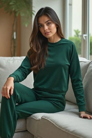 Vivisence 9204kmpl Komplet bluza+spodnie, zielony