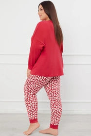 Italian Fashion Evora dł.r. dł.sp. Nocna piżama, c.czerwony/druk