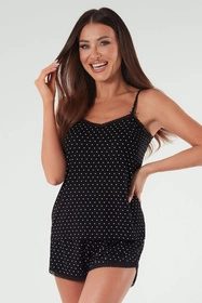 Italian Fashion Puntini ws.r. kr.sp. Nocna piżama, druk/czarny