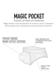 Atlantic BMP-1581 Majtki slipy, czarny