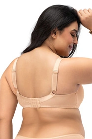 Nessa Salma crop top Biustonosz miękki, beż