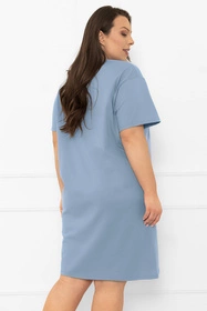 Italian Fashion Ksara kr.r. Nocna koszula, stalowy