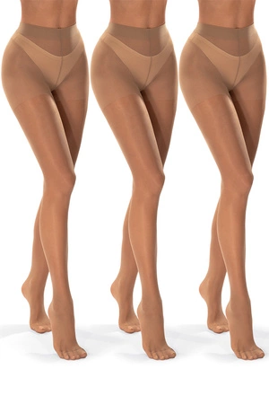 Vivisence 8100 3-pack Classic 20 DEN Wyrób pończoszniczy rajstopy, daino