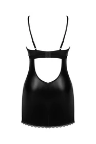 Obsessive Norides chemise Nocna komplet koszulka + stringi, czarny