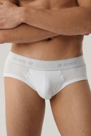 Atlantic BMP-1581 Majtki slipy, biały