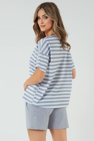 Italian Fashion Bari kr.r. kr.sp. Nocna piżama, druk/melanż