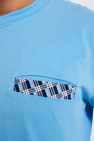 Italian Fashion Jaromir dł.r. dł.sp. Nocna piżama, niebieski/druk