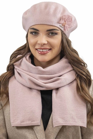 Vivisence 7036 Nakrycie głowy beret, różowy