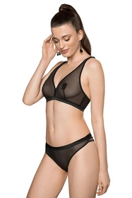 Róża Lisbet Majtki stringi, czarny