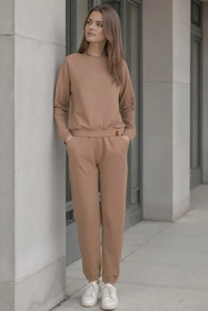 Vivisence 9004 Bluza nierozpinana, beżowy