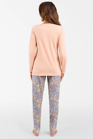 Italian Fashion Kasali dł.r. dł.sp. Nocna piżama, łosoś/druk