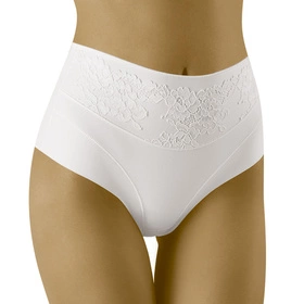 Wol-Bar Fortunata Majtki wysokie figi, biały