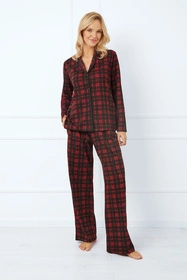 Italian Fashion Nicola dł.r. dł.sp. Nocna piżama, druk/czerwony