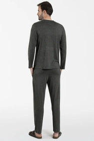 Italian Fashion Akord Men dł.r. dł.sp. Nocna piżama, c.melanż