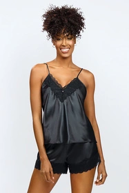 Dkaren Hawa Nocna komplet top + szorty, czarny