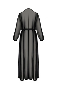 Passion Zinnia peignoir Nocna peniuar, black