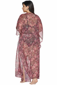 Ava 027 Kostium kąpielowy pareo, pink