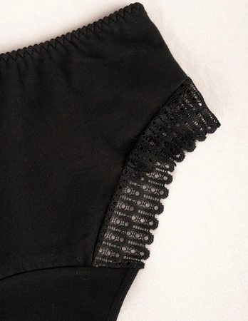 Wol-Bar Eco-To Majtki figi, czarny