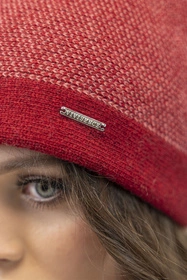 Vivisence 7095 Nakrycie głowy czapka, czerwona pepitka