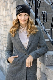 Vivisence 7068 Nakrycie głowy czapka, czarny