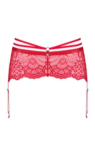 Obsessive Loventy garter belt Pas do pończoch niski, czerwony