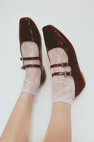 Fiore Ismena I1100 Wyrób pończoszniczy skarpetki, white