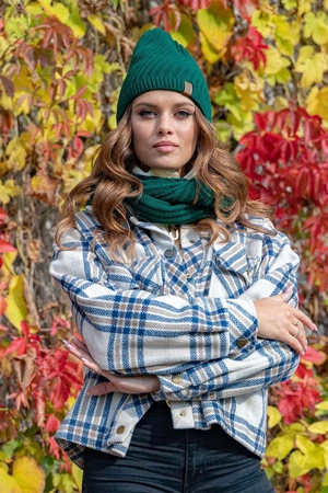 Vivisence 7017S Szalik lub apaszka komin, zielony