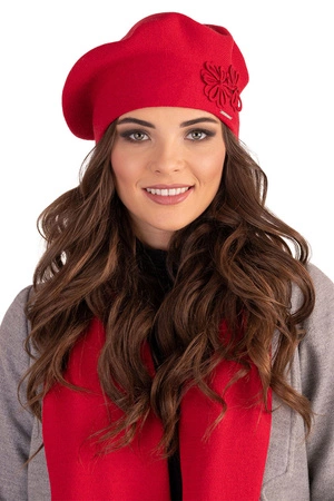 Vivisence 7007 Nakrycie głowy beret, czerwony