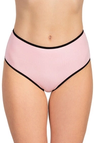 Vivisence 4017 5-pack Majtki wysokie figi, gumka czarna: róż