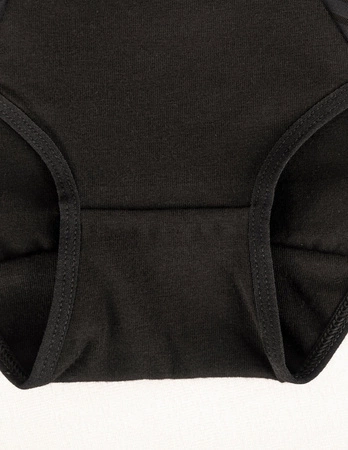 Wol-Bar Eco-Ma Majtki wysokie figi, czarny