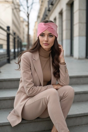 Vivisence 70109 Nakrycie głowy opaska, różowy