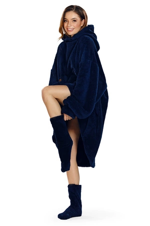 Vivisence 5028Kmpl Nocna szlafrok, granatowy