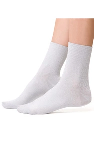 Steven 125-010 Bamboo Skarpety za kostkę, popiel/romby