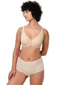 Triumph 10207231 Wild Rose Sensation Maxi Majtki wysokie figi, 00NZ-nude beige