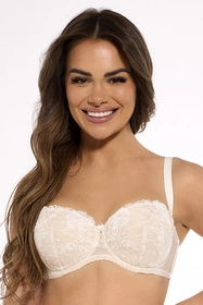 Gaia 1281 Esma Biustonosz bardotka, ecru-beżowy