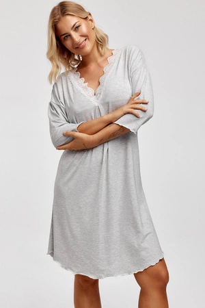 Azal Koszula Nocna Nocna koszula, szary