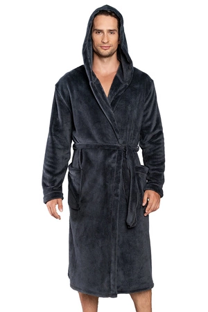 Italian Fashion Mimas dł.r. Nocna szlafrok, grafit