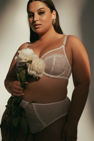 Ava 1396 Crystal Maxi Biustonosz miękki, ecru