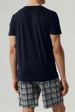 Atlantic NMP-380 Nocna piżama, granat/szary