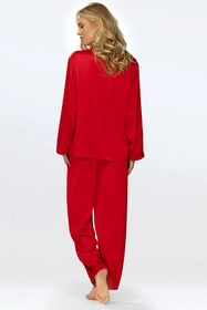 Dkaren Amina-Kpl Nocna piżama, czerwony