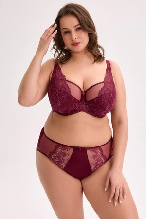 Gaia 1313M Jovana Maxi Biustonosz półusztywniany, bordowy