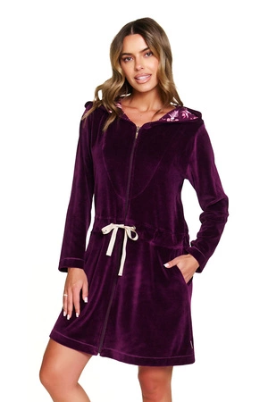 Doctor Nap SWO.1008 Nocna szlafrok, burgundy