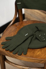 Vivisence 7204 Rękawiczki dzianinowe, zielony