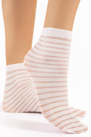 Fiore Izzy 20 DEN G1182 Wyr�b po�czoszniczy skarpetki, off white