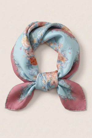 Vivisence S65-008 Szalik lub apaszka apaszka, błętkitny/różowy